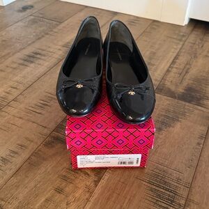 Tory Burch Cap Toe Ballet Perfect Black